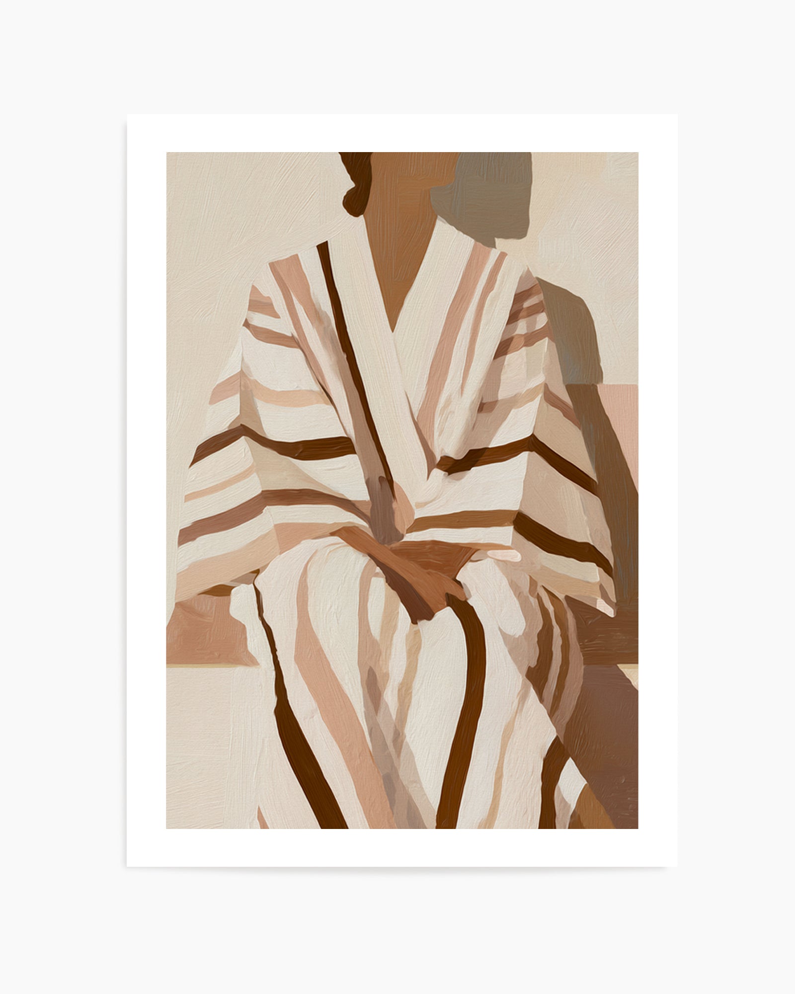 Striped Kimono II | Art Print from Olive et Oriel where you can shop wallpaper and artworks online