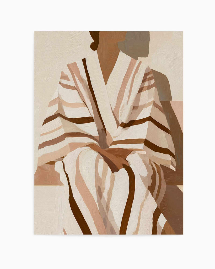 Striped Kimono II | Art Print from Olive et Oriel where you can shop wallpaper and artworks online