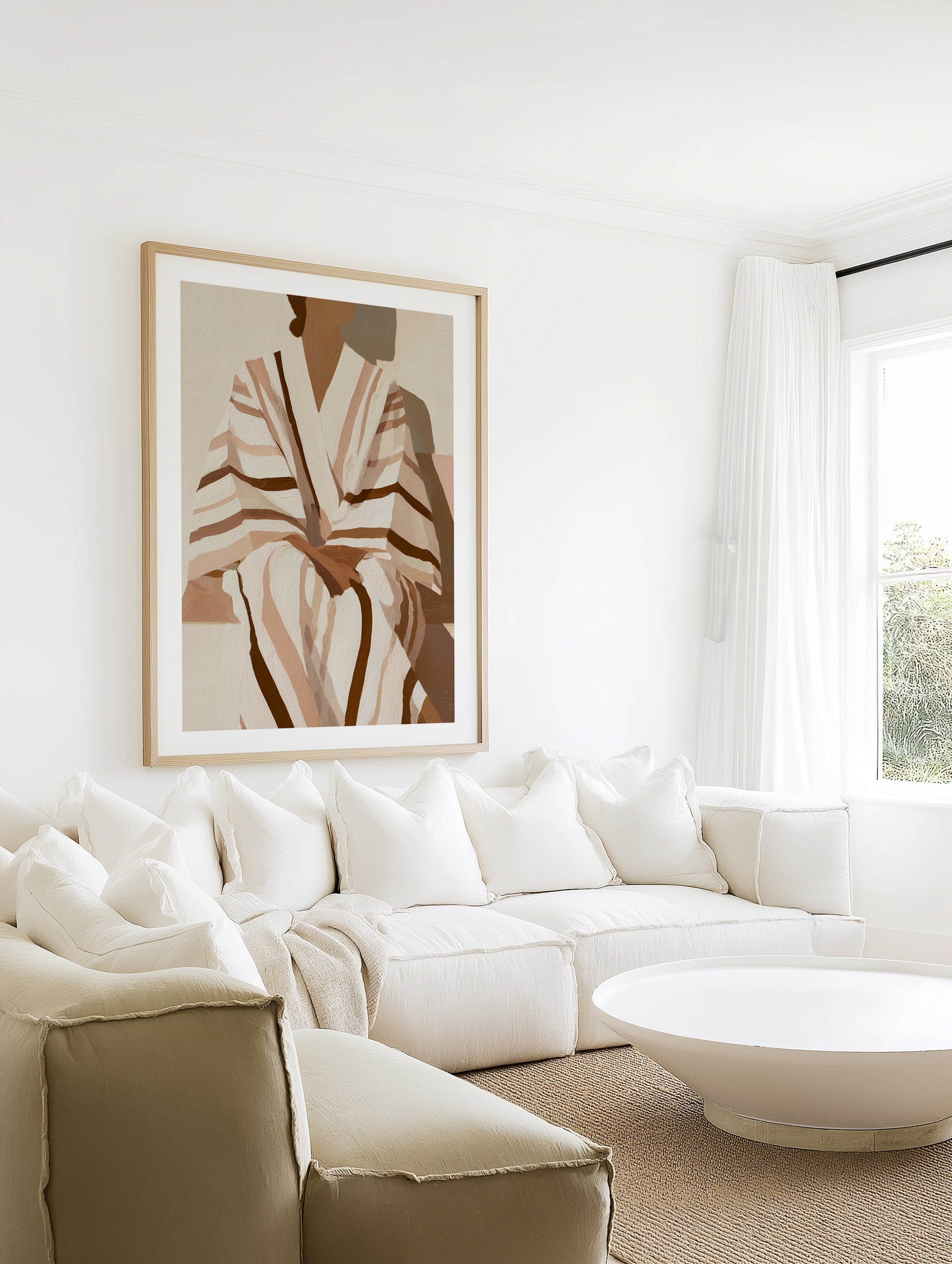 Striped Kimono II | Art Print from Olive et Oriel where you can shop wallpaper and artworks online