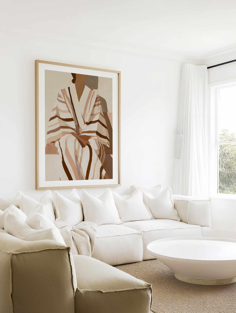 Striped Kimono II | Art Print from Olive et Oriel where you can shop wallpaper and artworks online