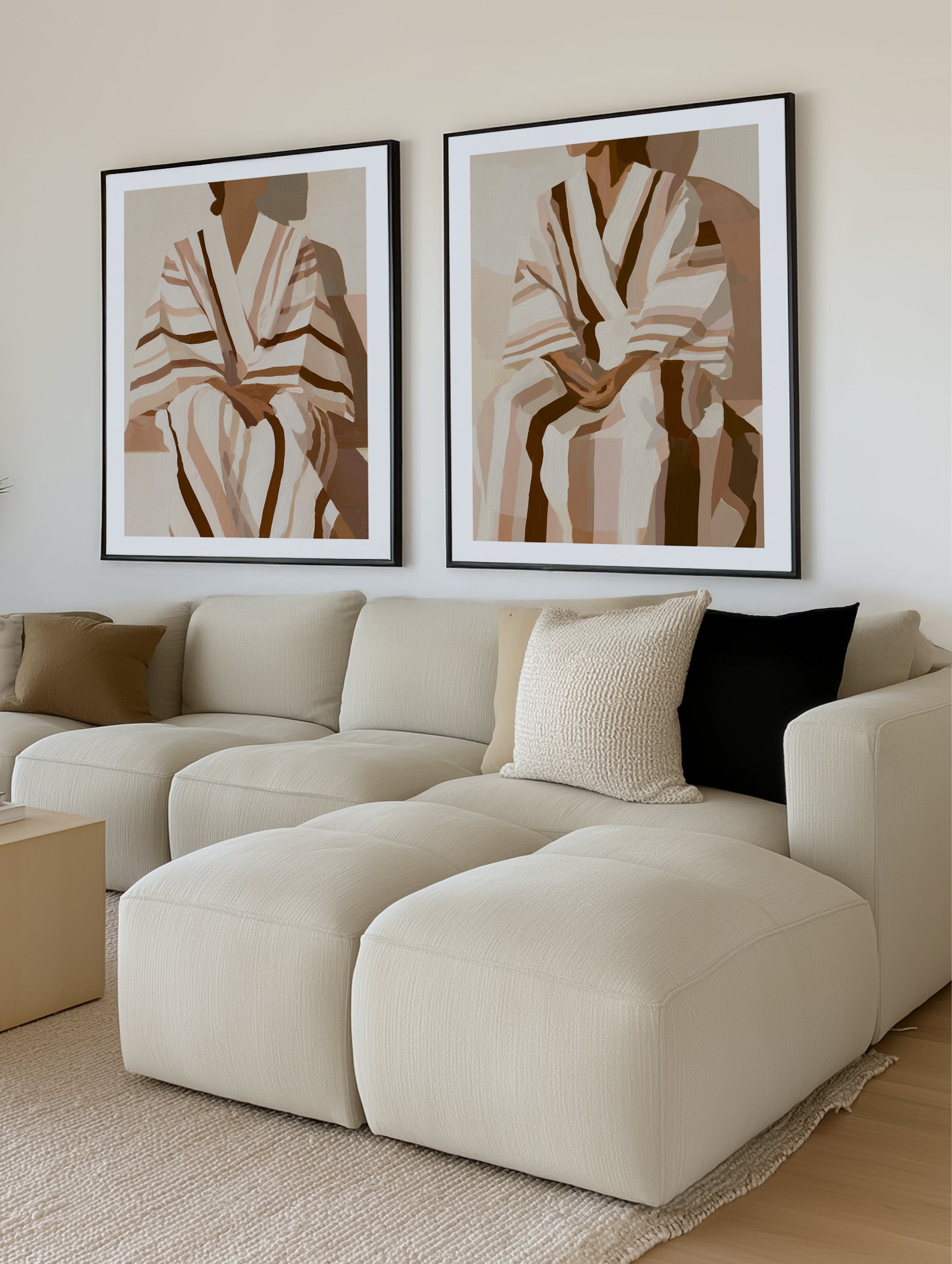 Striped Kimono II | Art Print from Olive et Oriel where you can shop wallpaper and artworks online