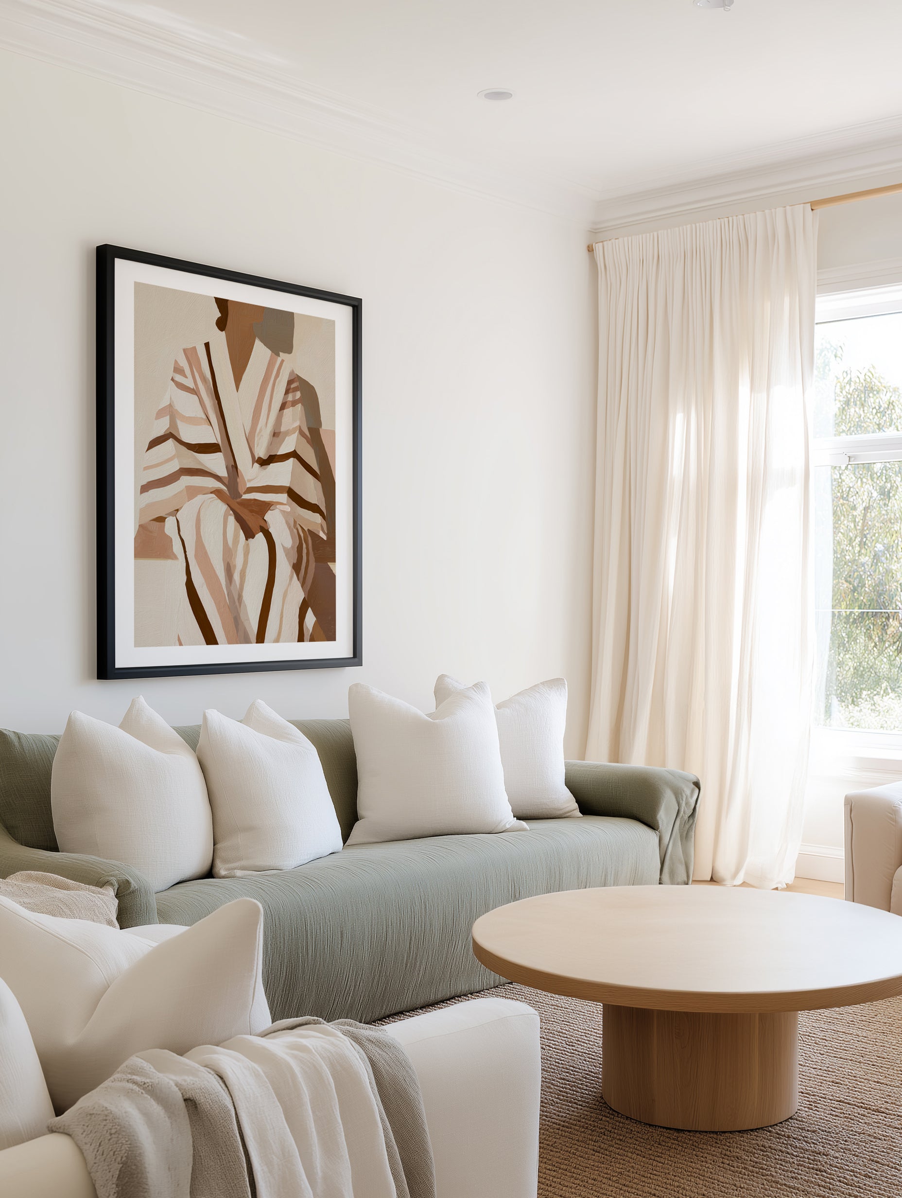 Striped Kimono II | Art Print from Olive et Oriel where you can shop wallpaper and artworks online