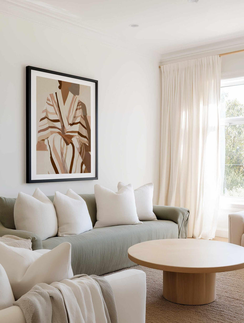 Striped Kimono II | Art Print from Olive et Oriel where you can shop wallpaper and artworks online