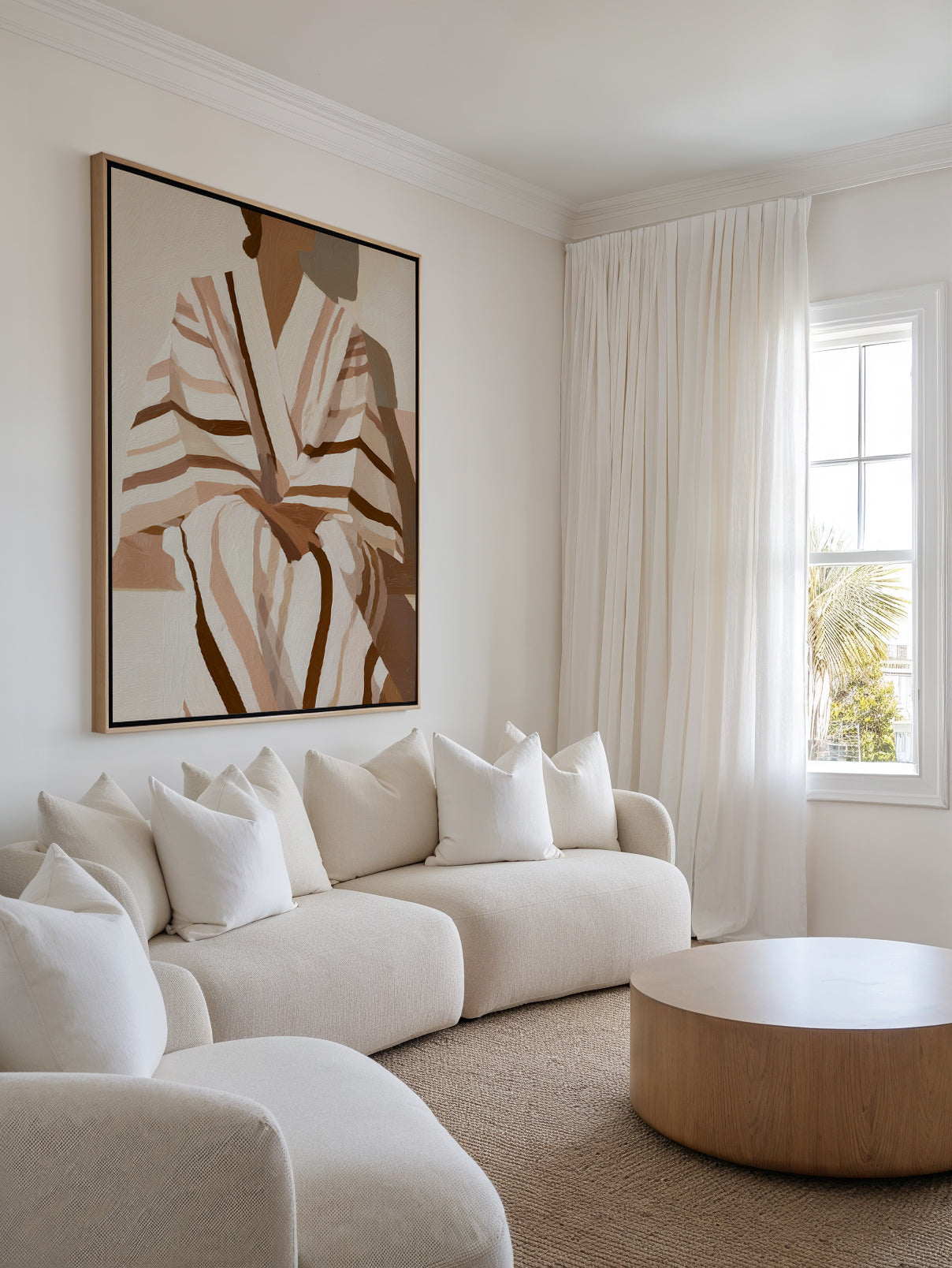 Striped Kimono II | Framed Canvas Art Print from Olive et Oriel where you can shop wallpaper and artworks online