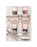 Striped Paris Awning By Grace Digital Art | Framed Canvas Art Print