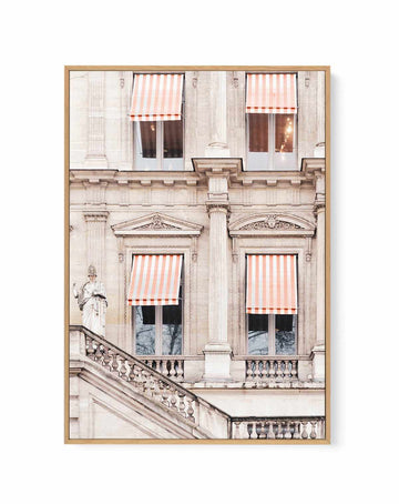 Striped Paris Awning By Grace Digital Art | Framed Canvas Art Print from Olive et Oriel where you can shop wallpaper and artworks online