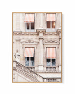 Striped Paris Awning By Grace Digital Art | Framed Canvas Art Print