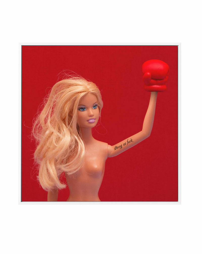 Strong AF by Julia Ramiro | Framed Canvas Art Print from Olive et Oriel where you can shop wallpaper and artworks online