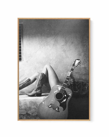 Strung Out B&W by Amy Hallam | Framed Canvas Art Print from Olive et Oriel where you can shop wallpaper and artworks online