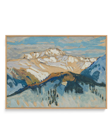 Study From Switzerland | Framed Canvas Wall Art