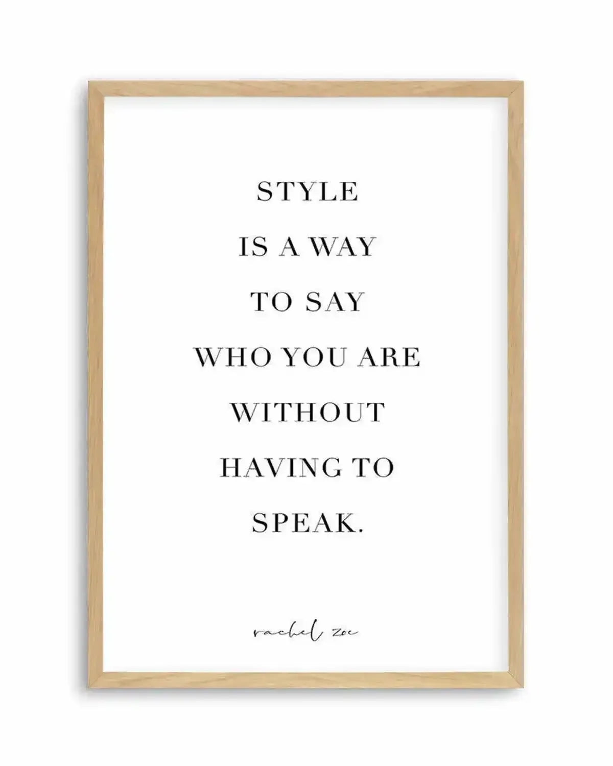 Style Is A Way Art Print from Olive et Oriel where you can shop wallpaper and artworks online