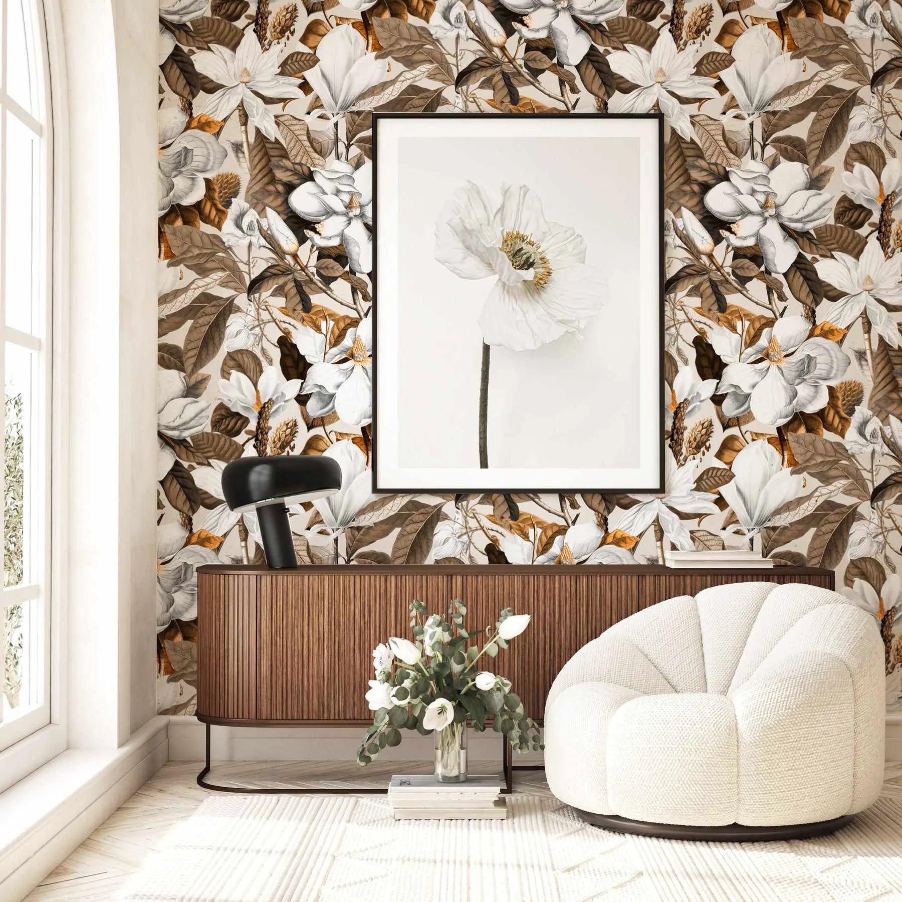 Spring In Bloom Wallpaper from Olive et Oriel where you can shop wallpaper and artworks online