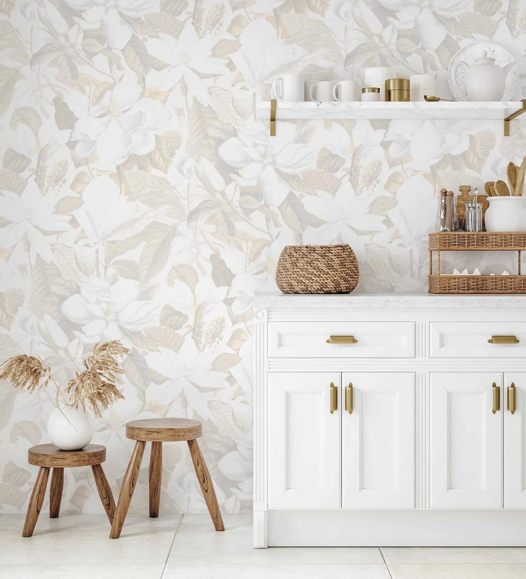 Soft Spring In Bloom Wallpaper from Olive et Oriel where you can shop wallpaper and artworks online