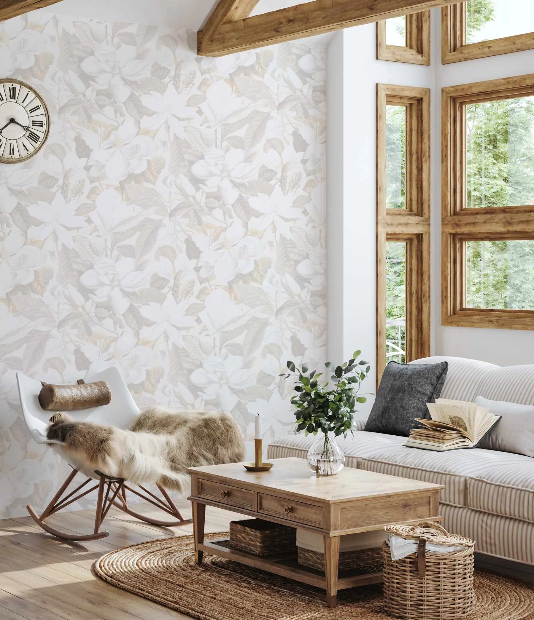 Soft Spring In Bloom Wallpaper from Olive et Oriel where you can shop wallpaper and artworks online