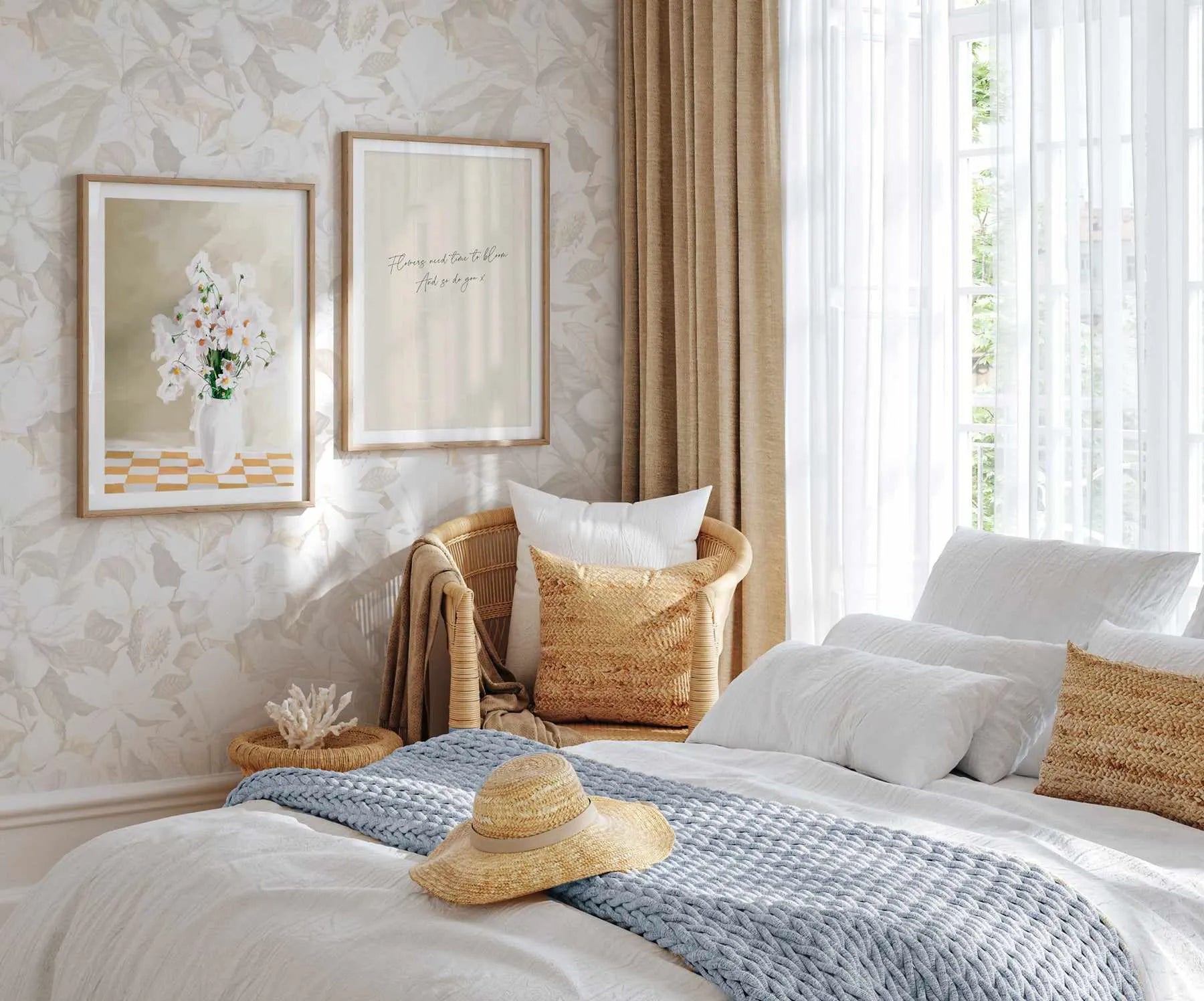 Soft Spring In Bloom Wallpaper from Olive et Oriel where you can shop wallpaper and artworks online