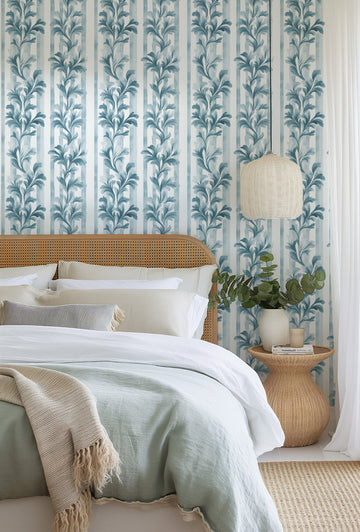 Amalfi Stripe Wallpaper from Olive et Oriel where you can shop wallpaper and artworks online