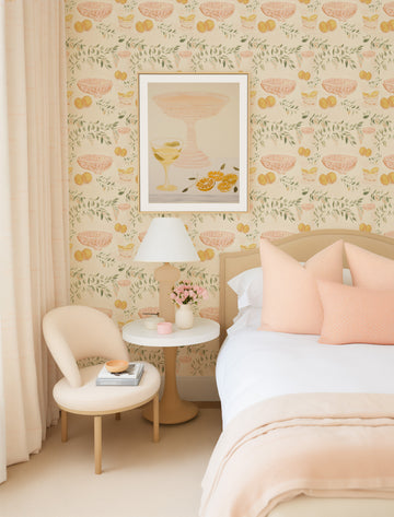 Lemon Grove Wallpaper from Olive et Oriel where you can shop wallpaper and artworks online