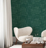 Aspen in Dark Green Commercial Vinyl Wallcovering