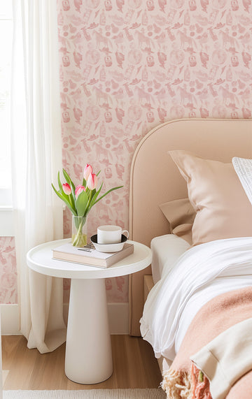 Roll the Dice Cowgirl Wallpaper from Olive et Oriel where you can shop wallpaper and artworks online
