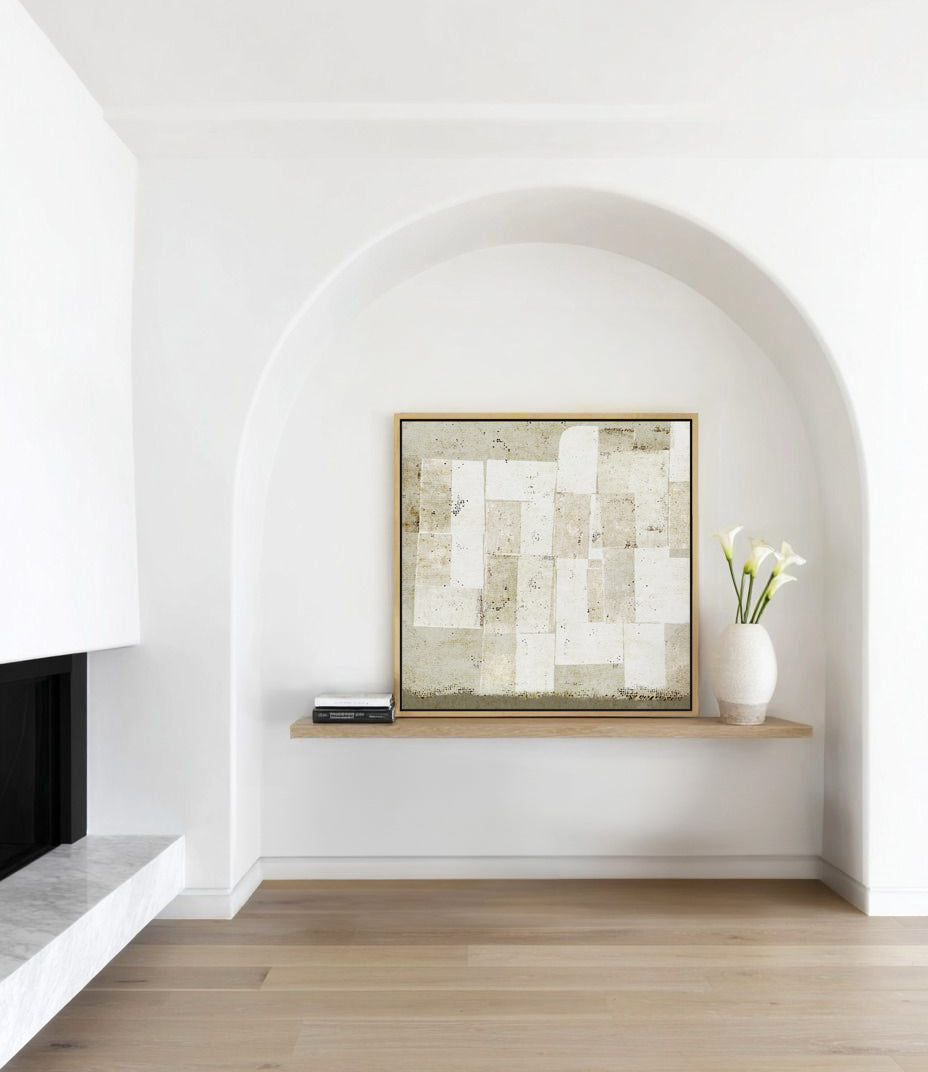 Subtle Patchwork 2 by Marco Marella | Framed Canvas Art Print
