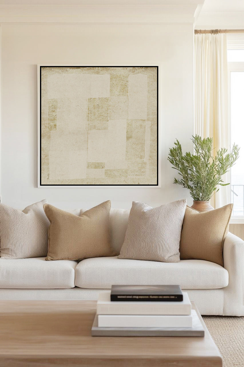 Subtle Patchwork by Marco Marella | Framed Canvas Art Print