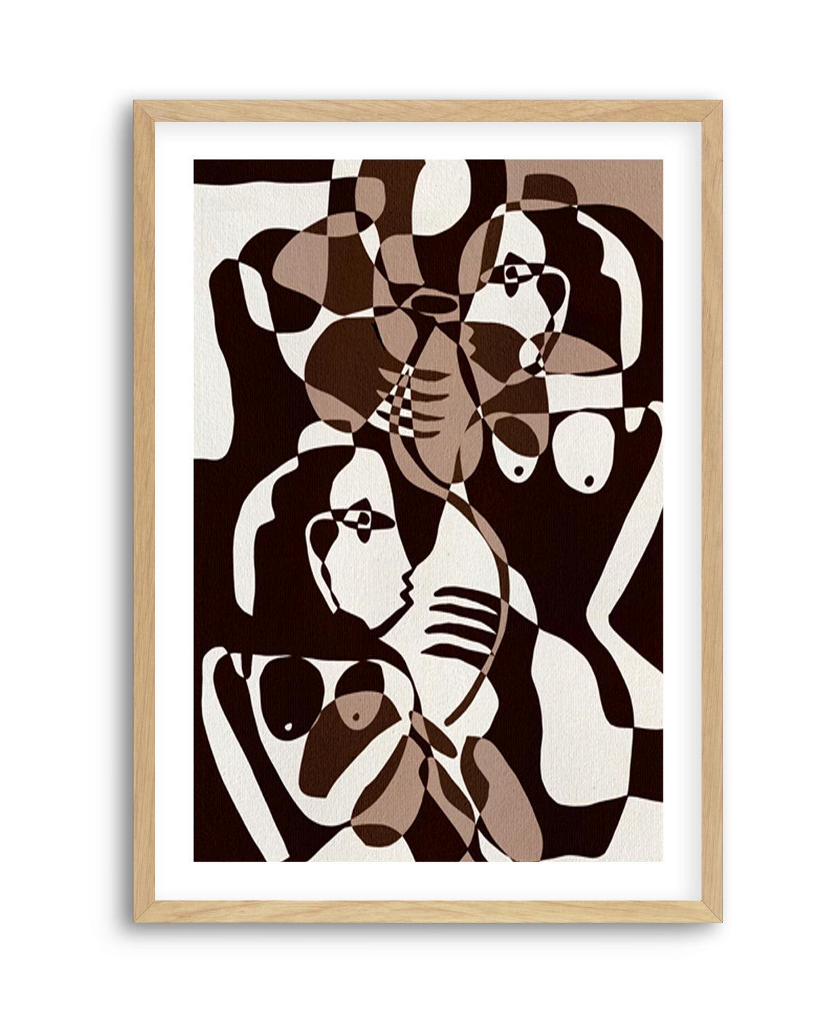 Subtle Ties by Shatha Al Dafai | Art Print from Olive et Oriel where you can shop wallpaper and artworks online