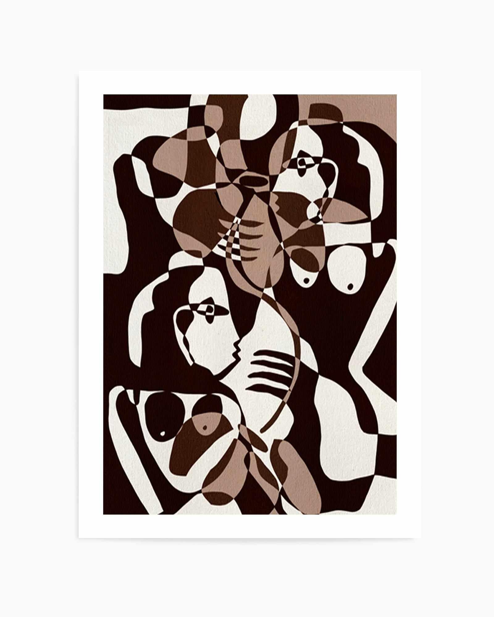 Subtle Ties by Shatha Al Dafai | Art Print from Olive et Oriel where you can shop wallpaper and artworks online