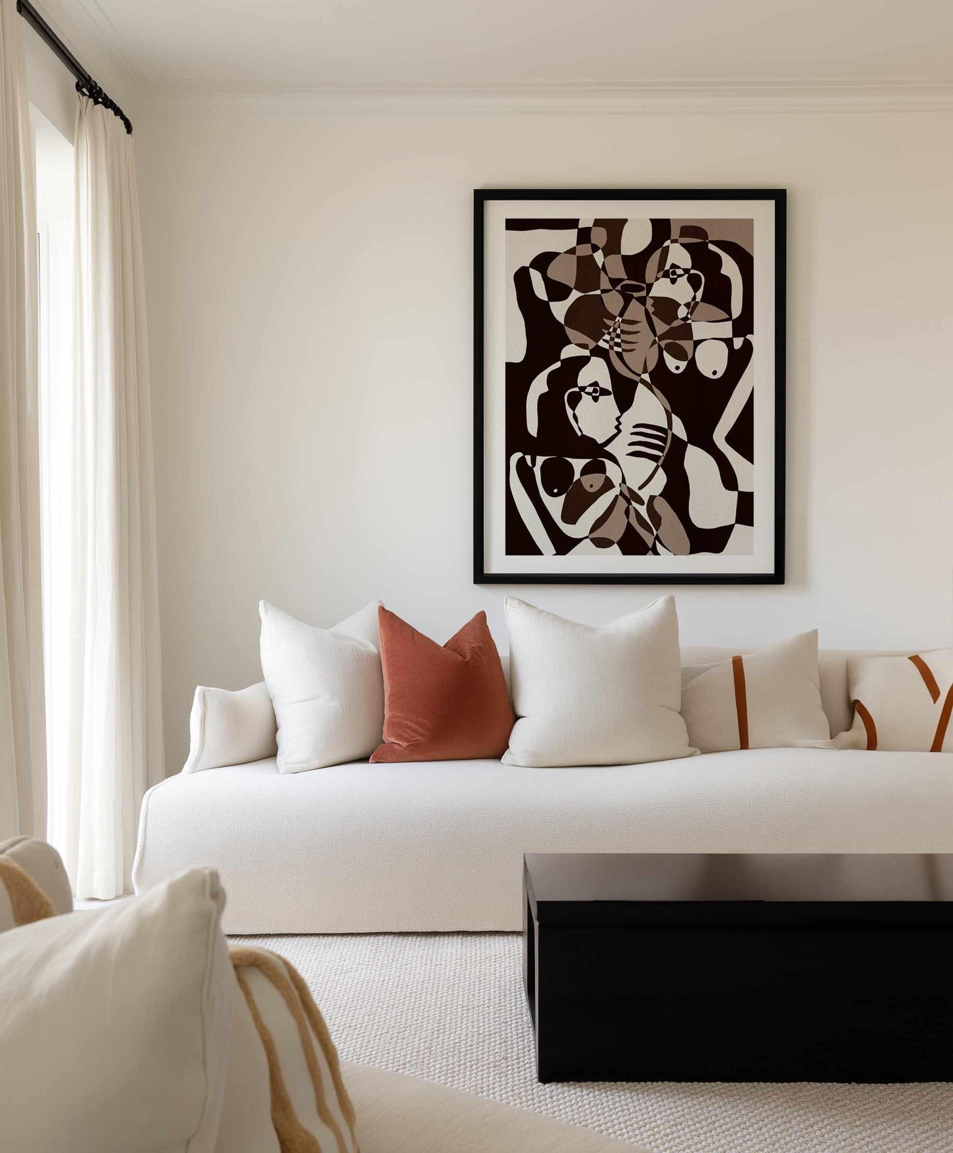 Subtle Ties by Shatha Al Dafai | Art Print from Olive et Oriel where you can shop wallpaper and artworks online