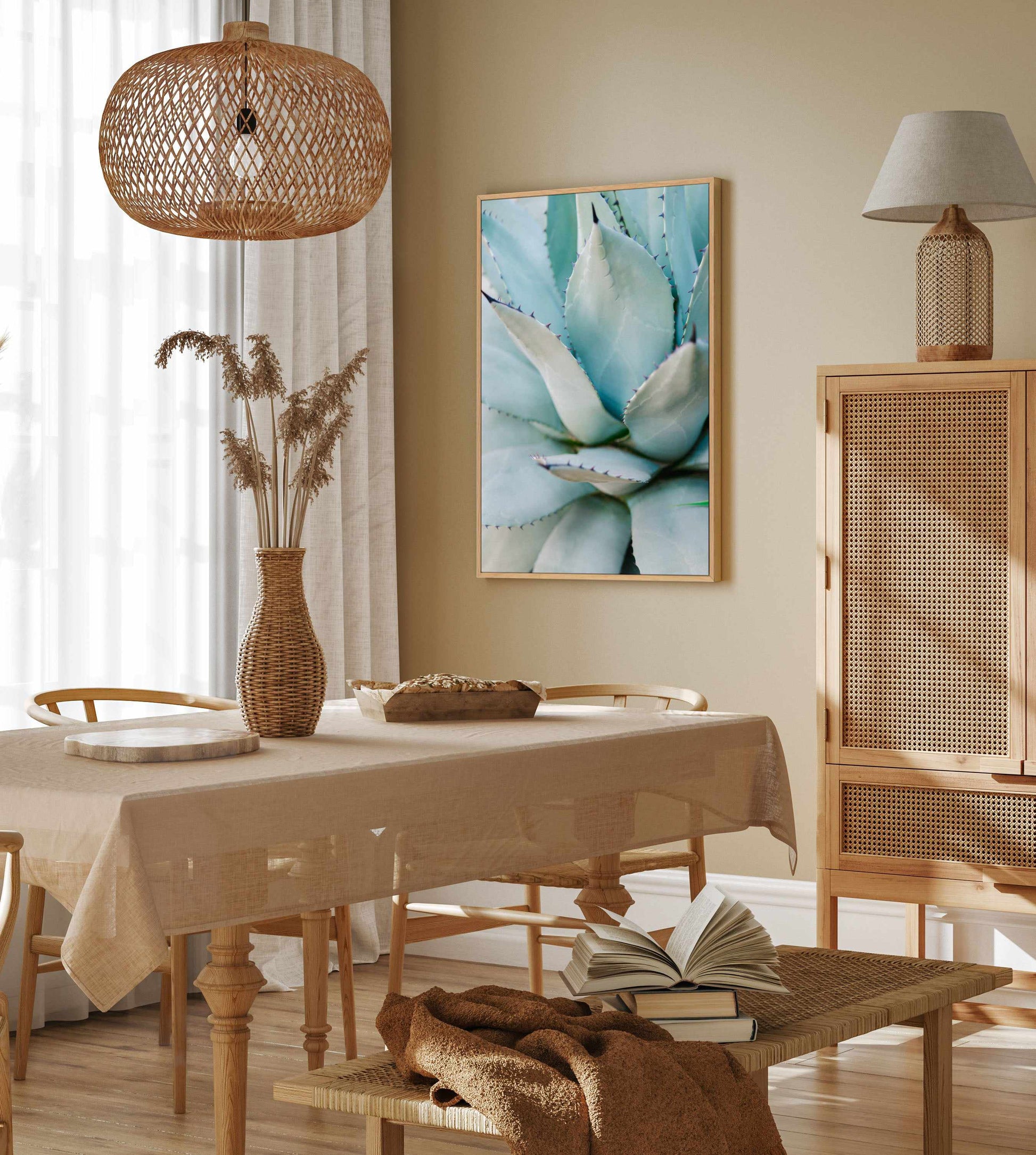 Succulent Green By Raisa Zwart | Framed Canvas Art Print from Olive et Oriel where you can shop wallpaper and artworks online