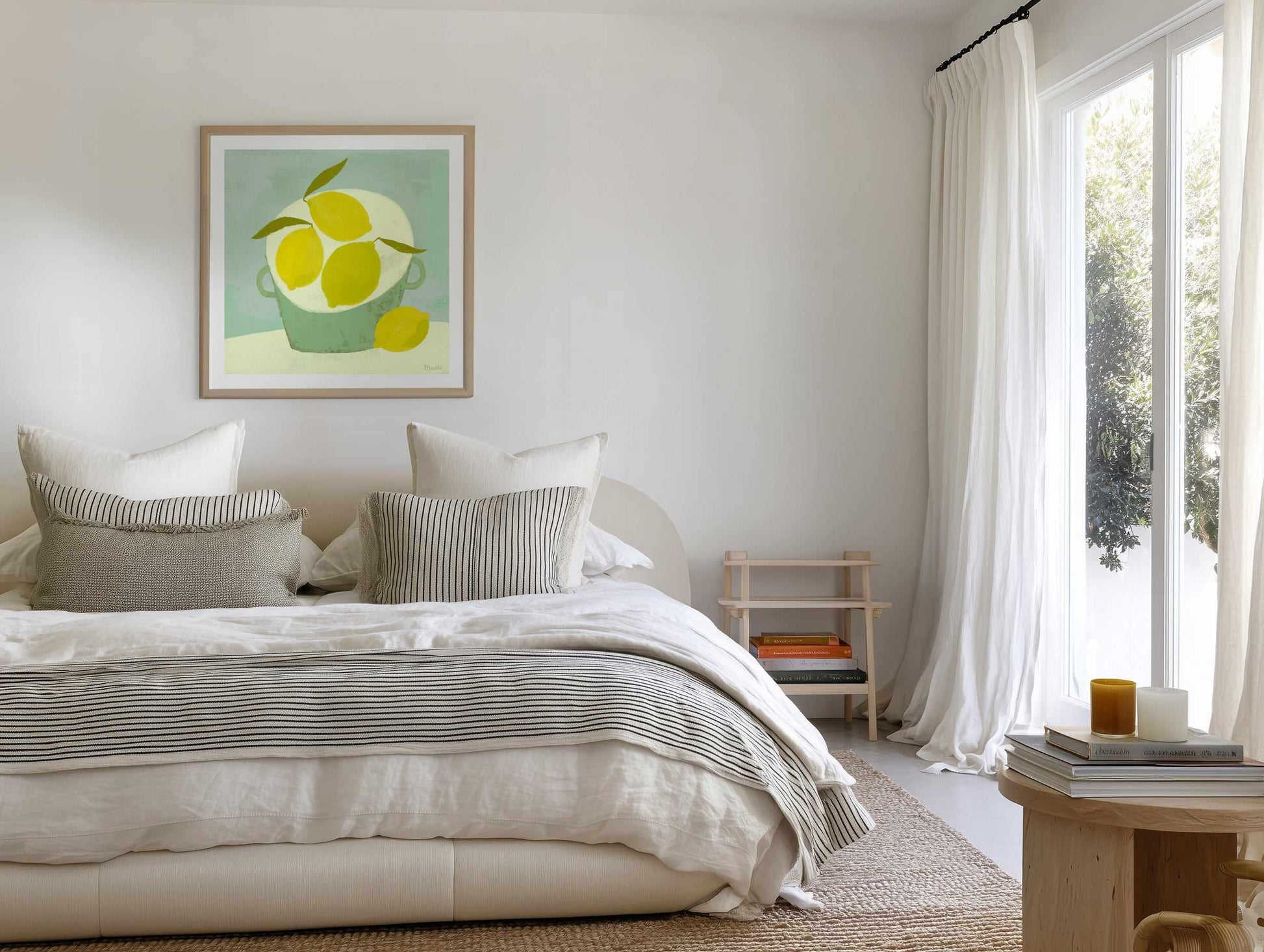 Summer Basket by Marco Marella | Art Print from Olive et Oriel where you can shop wallpaper and artworks online