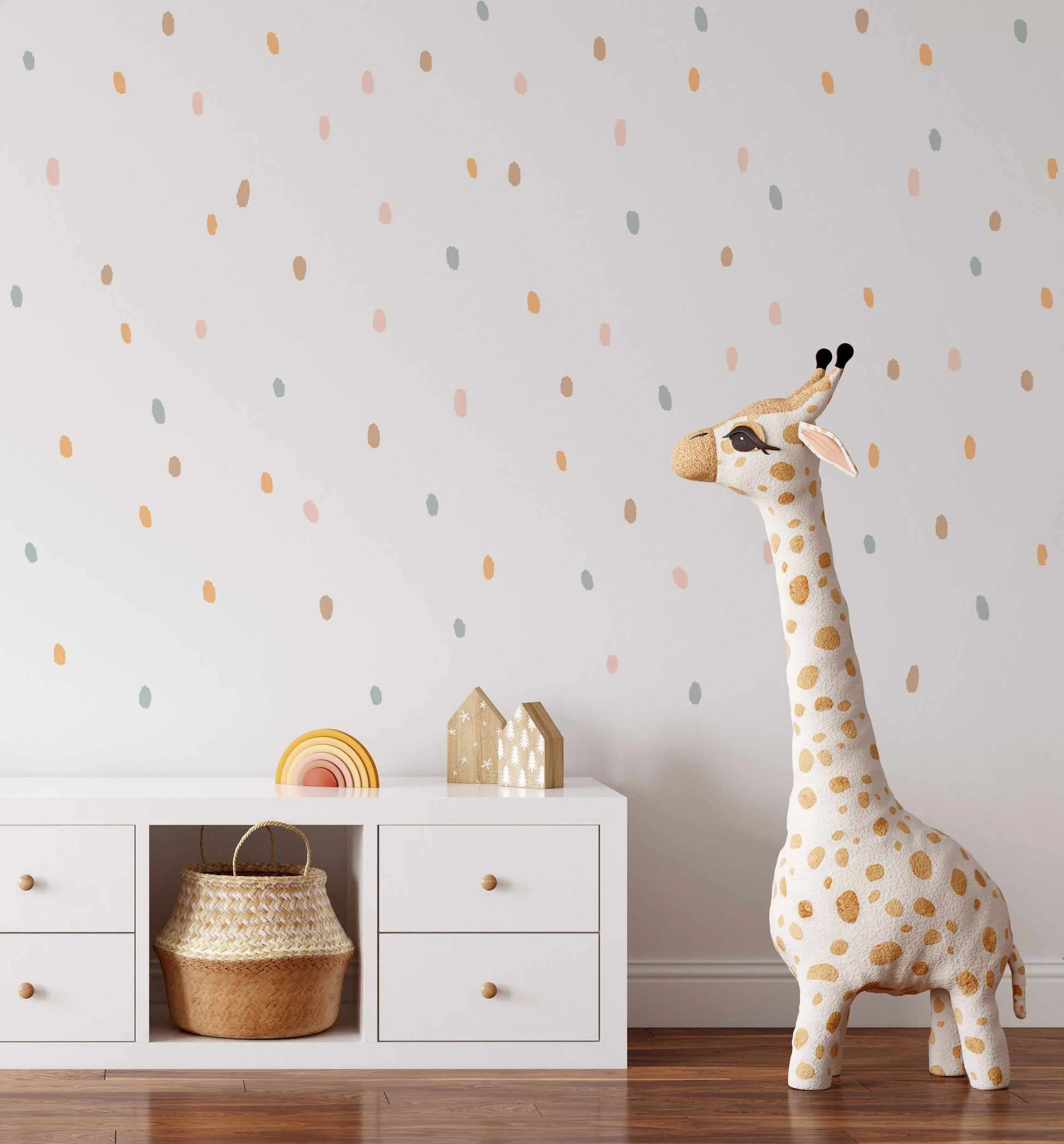'Summer Bliss' Super Fun Dots Decal Set | 174 dots!-Decals-Olive et Oriel-Decorate your kids bedroom wall decor with removable wall decals, these fabric kids decals are a great way to add colour and update your children's bedroom. Available as girls wall decals or boys wall decals, there are also nursery decals.