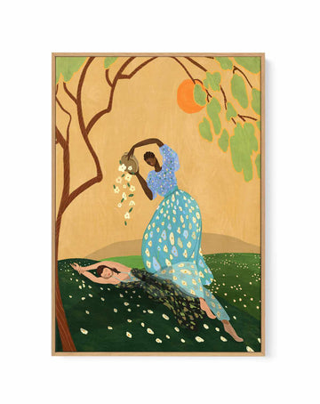 Summer Bliss by Arty Guava | Framed Canvas Art Print from Olive et Oriel where you can shop wallpaper and artworks online
