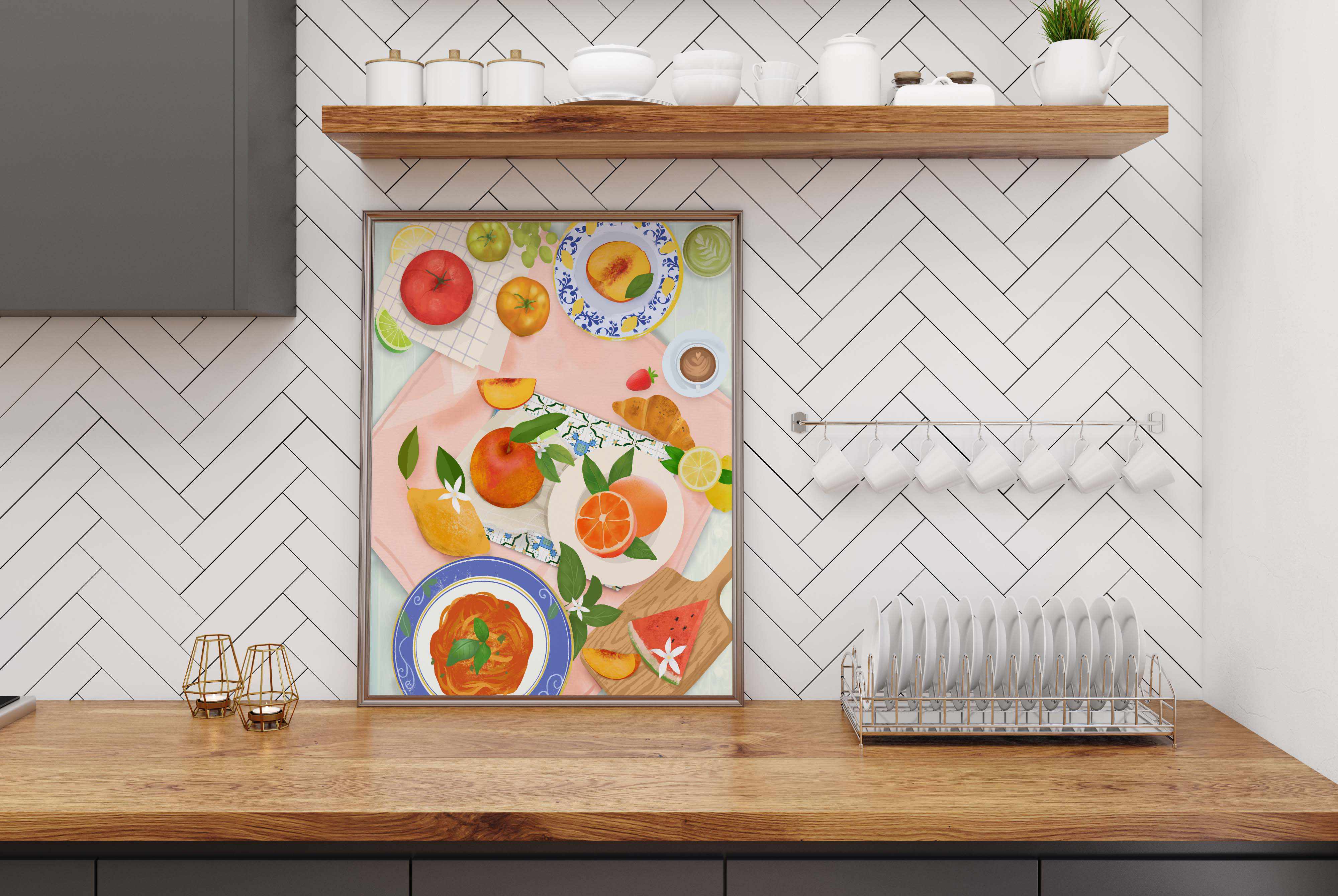 Summer Brunch by Petra Lizde | Art Print