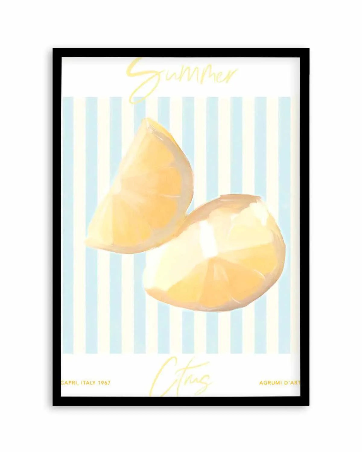 Summer Citrus Art Print from Olive et Oriel where you can shop wallpaper and artworks online