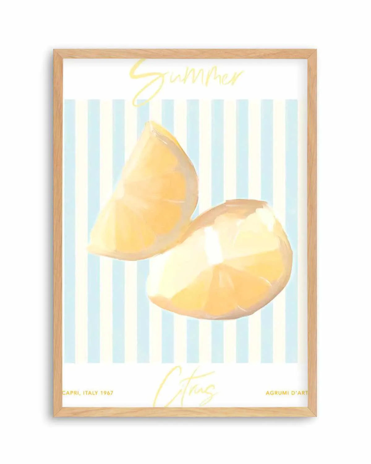 Summer Citrus Art Print from Olive et Oriel where you can shop wallpaper and artworks online