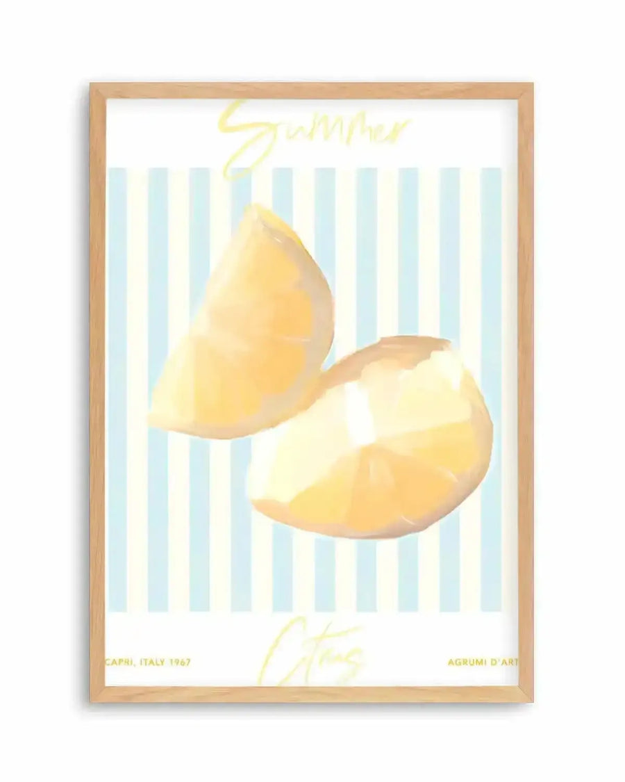 Summer Citrus Art Print from Olive et Oriel where you can shop wallpaper and artworks online