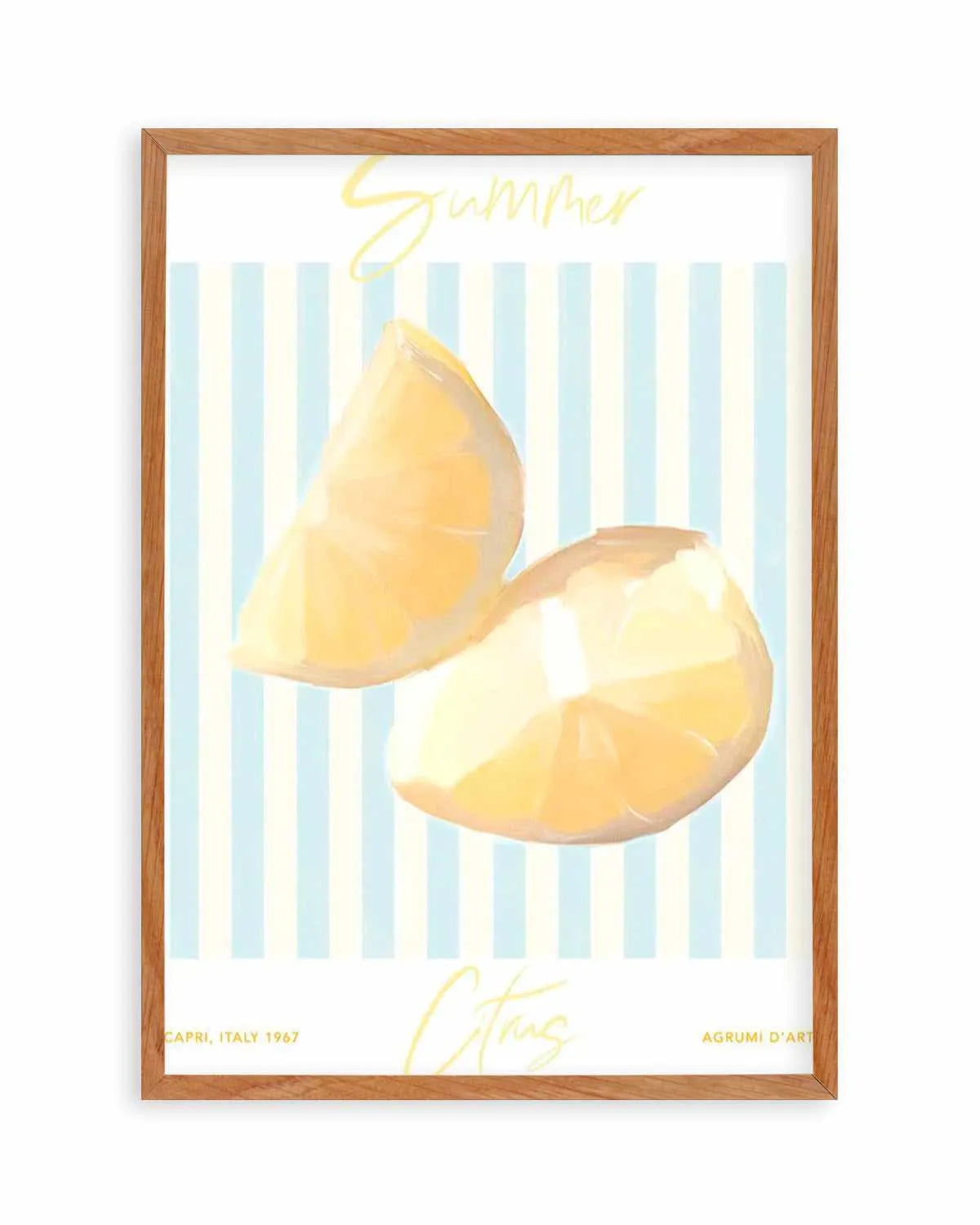 Summer Citrus Art Print from Olive et Oriel where you can shop wallpaper and artworks online