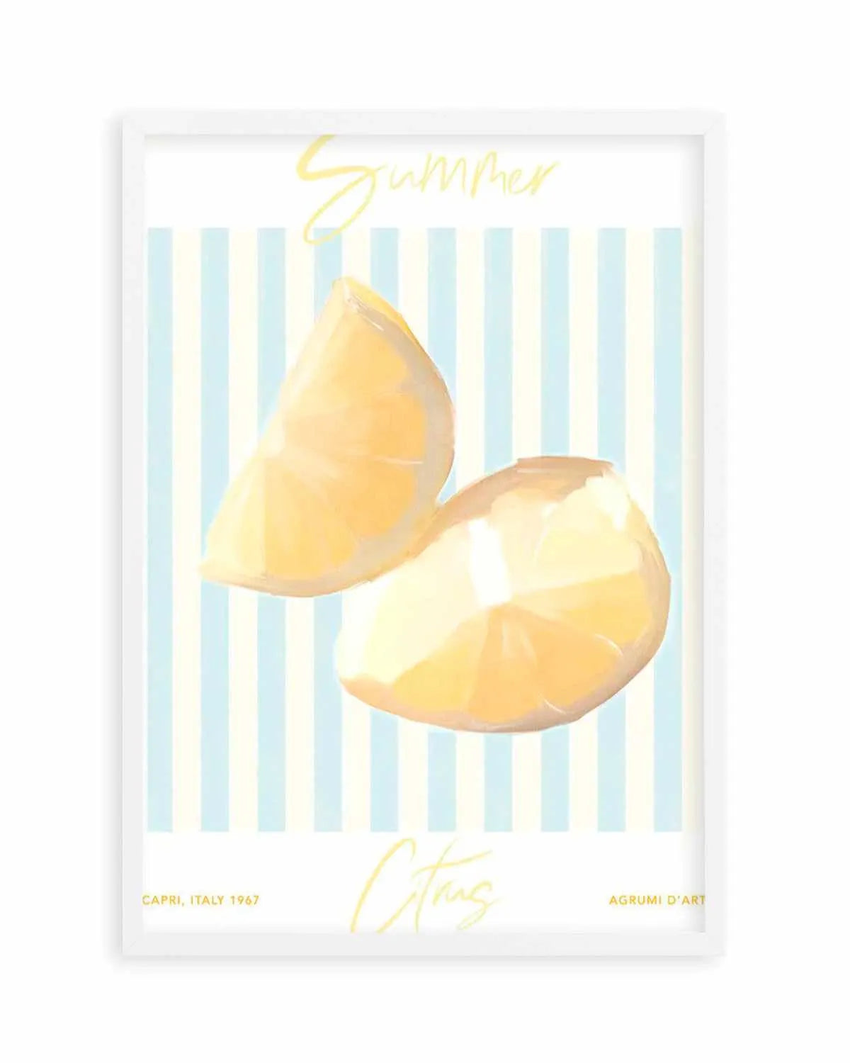 Summer Citrus Art Print from Olive et Oriel where you can shop wallpaper and artworks online