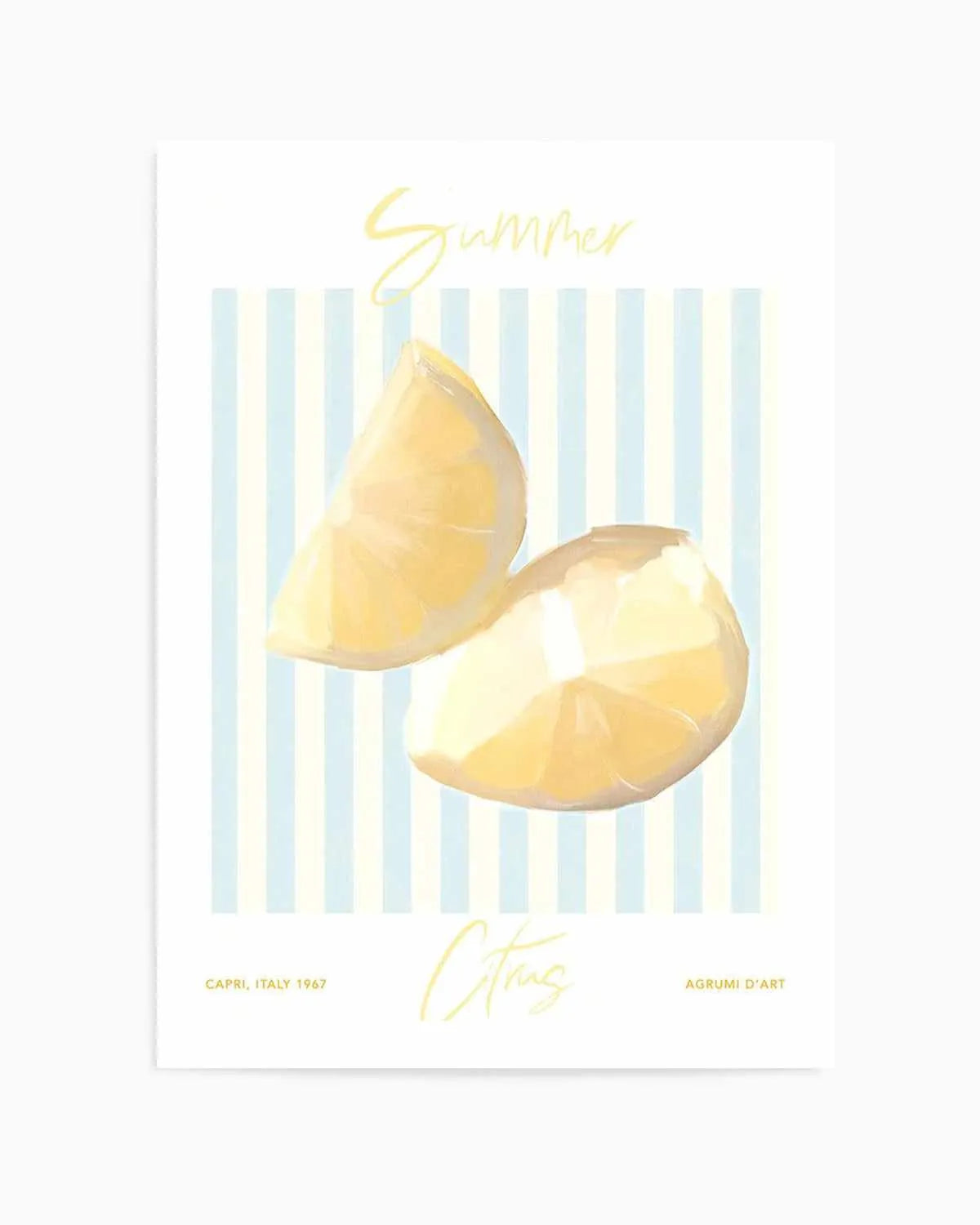 Summer Citrus Art Print from Olive et Oriel where you can shop wallpaper and artworks online