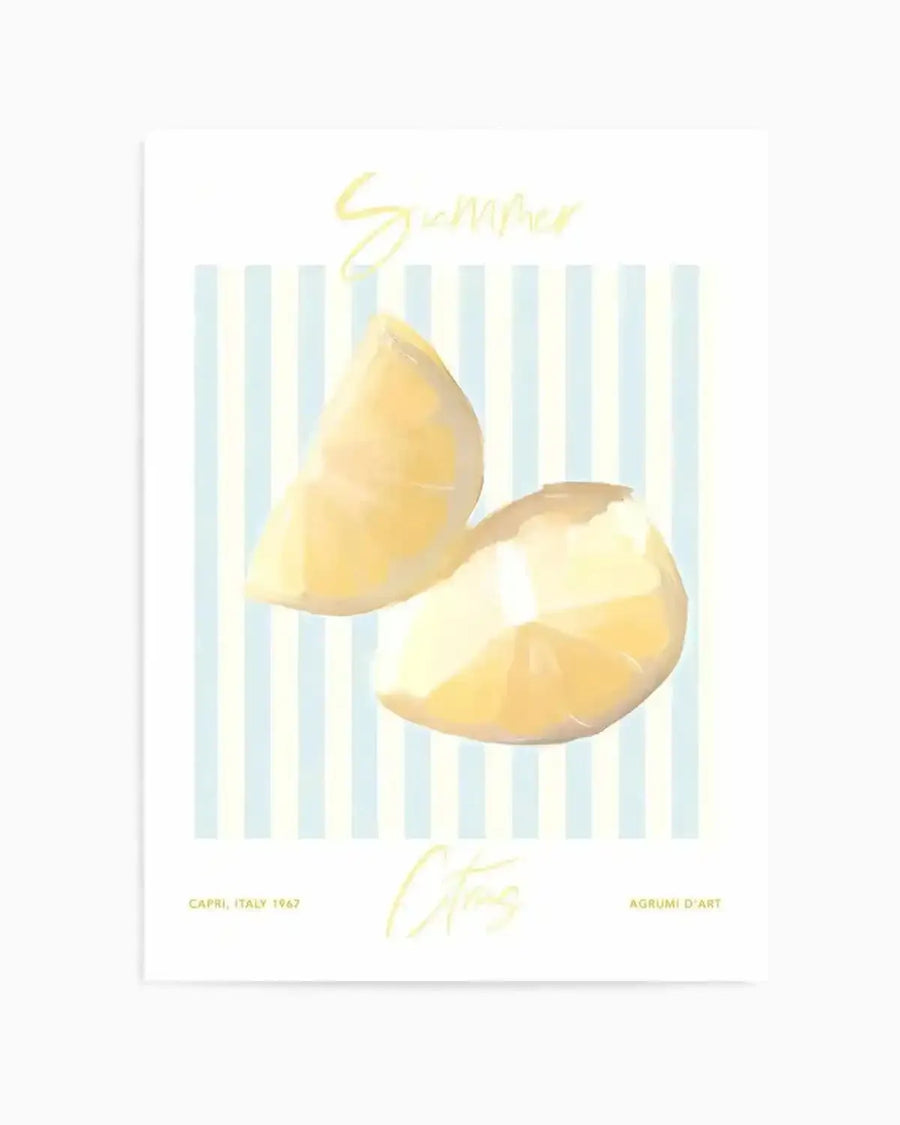 Summer Citrus Art Print from Olive et Oriel where you can shop wallpaper and artworks online