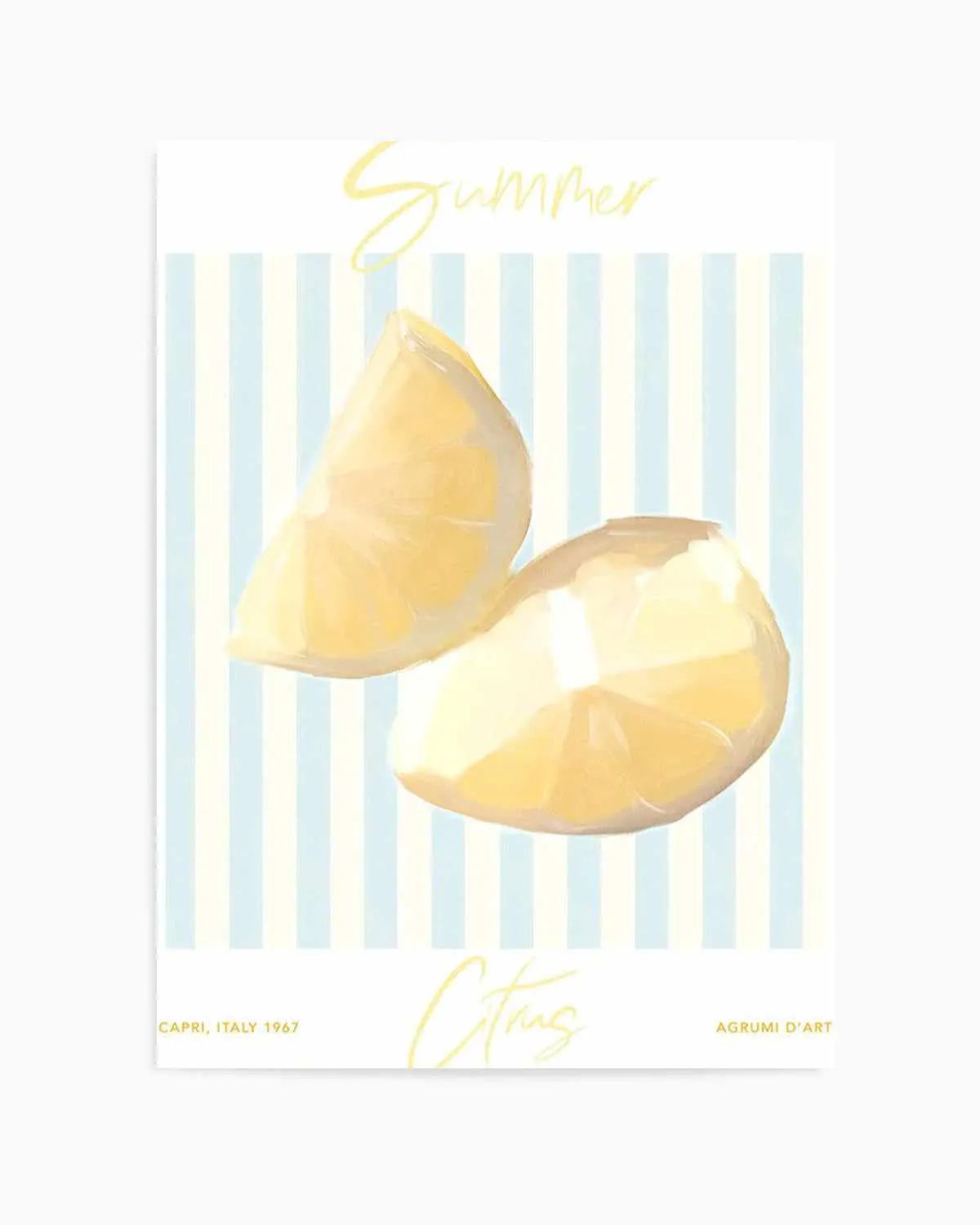 Summer Citrus Art Print from Olive et Oriel where you can shop wallpaper and artworks online