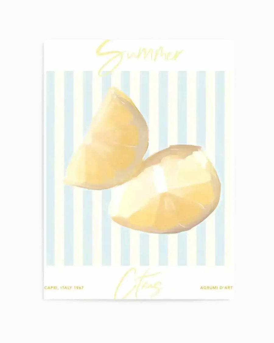 Summer Citrus Art Print from Olive et Oriel where you can shop wallpaper and artworks online