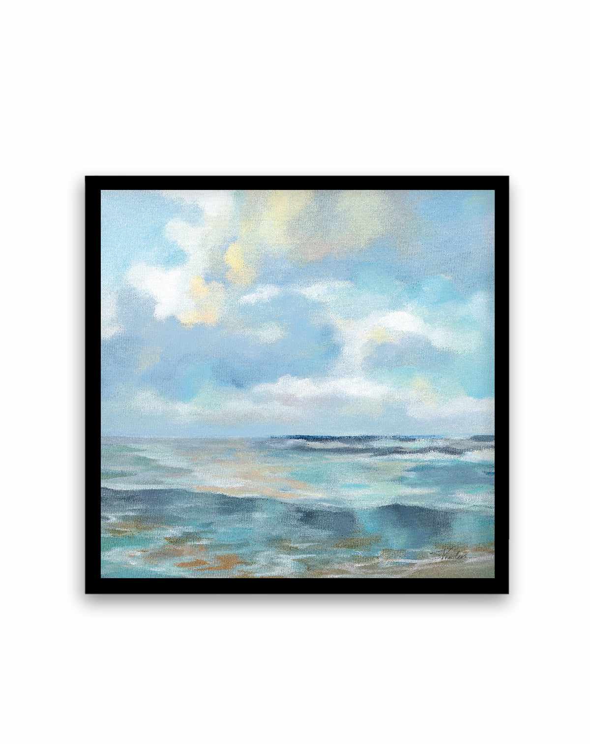 Summer Clouds Light Sq | Art Print