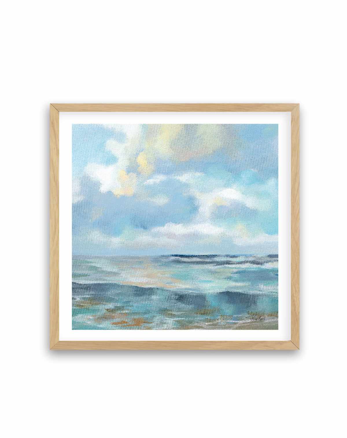 Summer Clouds Light Sq | Art Print