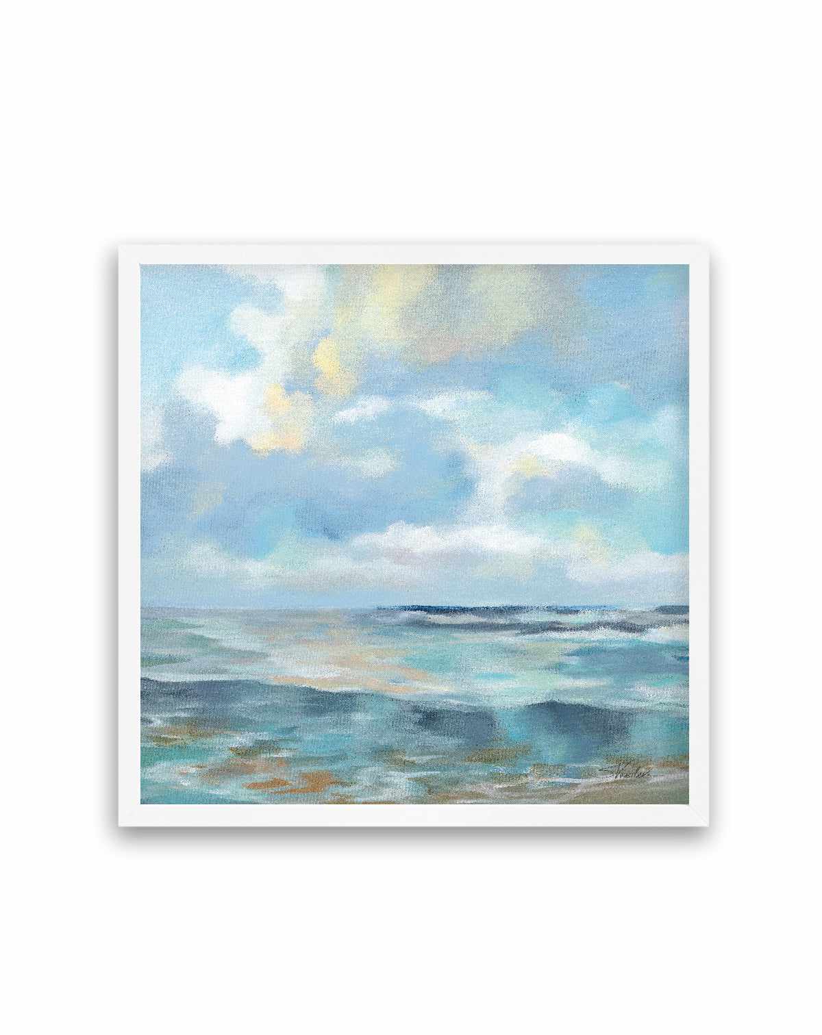 Summer Clouds Light Sq | Art Print