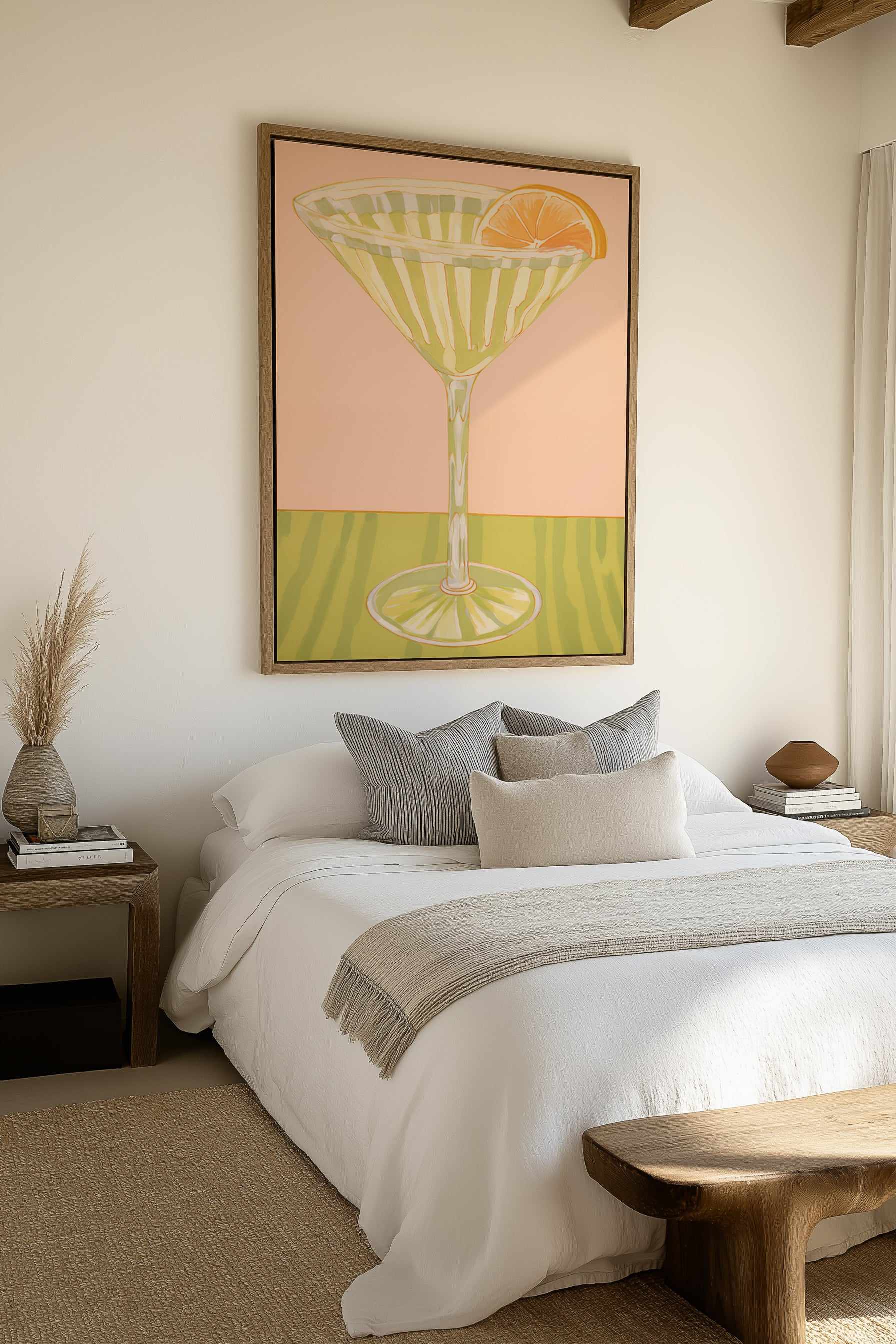 Summer Cocktails | Framed Canvas Art Print from Olive et Oriel where you can shop wallpaper and artworks online