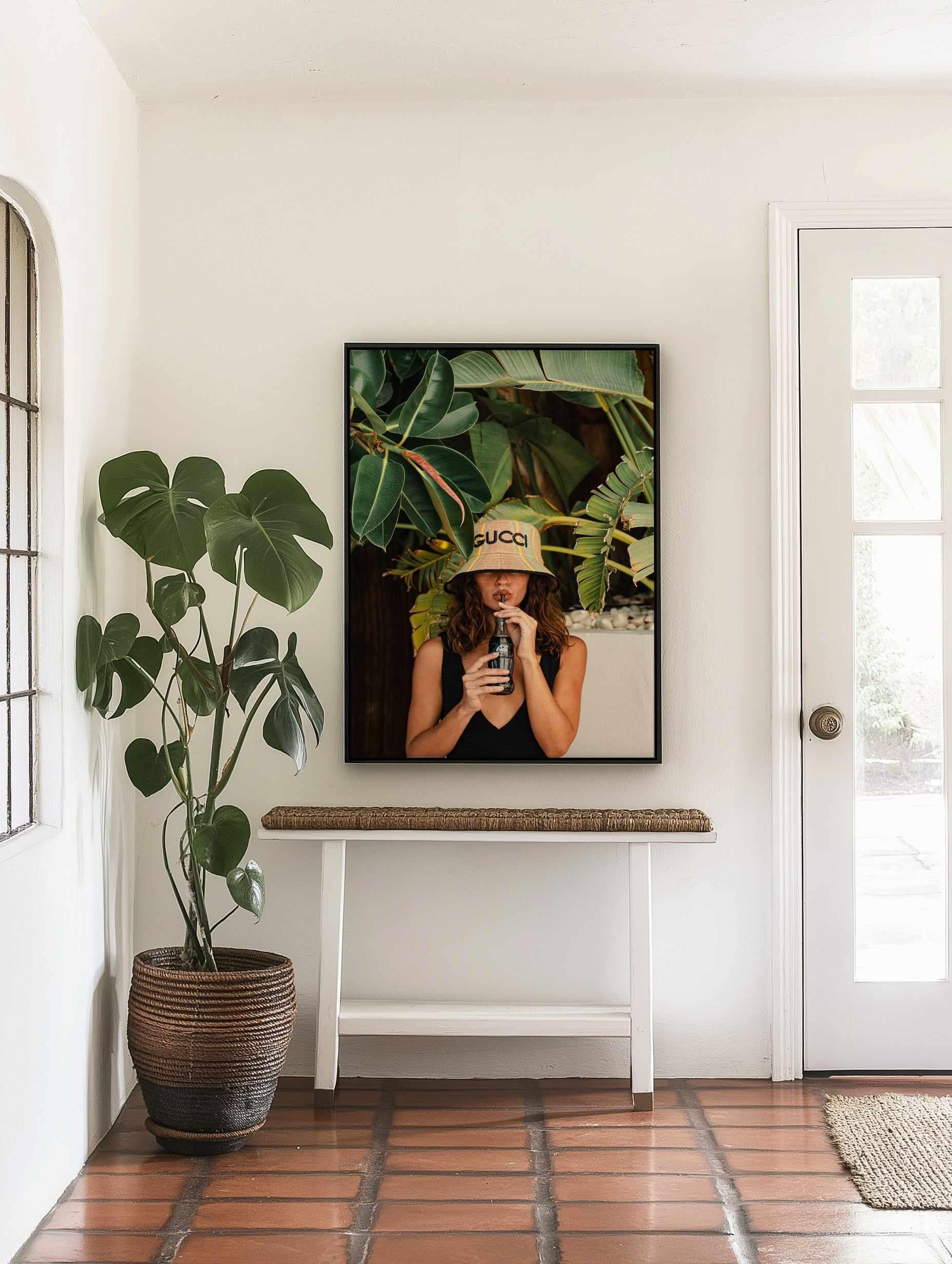 Summer Cola - Colour by Teigan Geercke | Framed Canvas Art Print from Olive et Oriel where you can shop wallpaper and artworks online