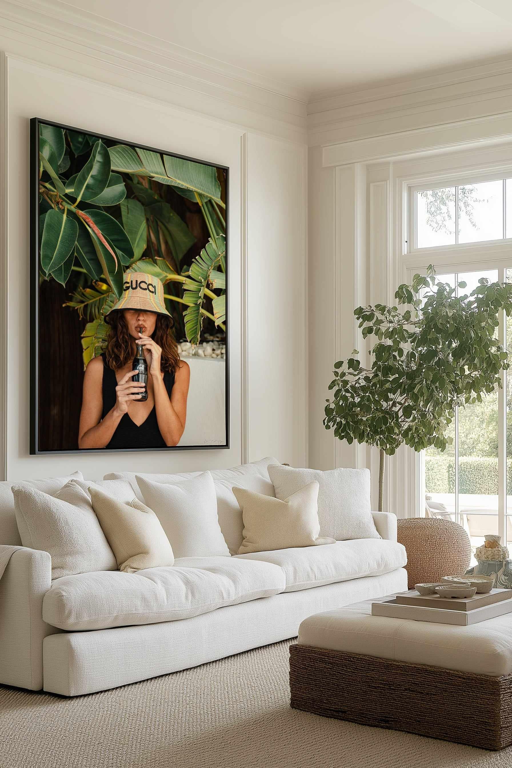 Summer Cola - Colour by Teigan Geercke | Framed Canvas Art Print from Olive et Oriel where you can shop wallpaper and artworks online