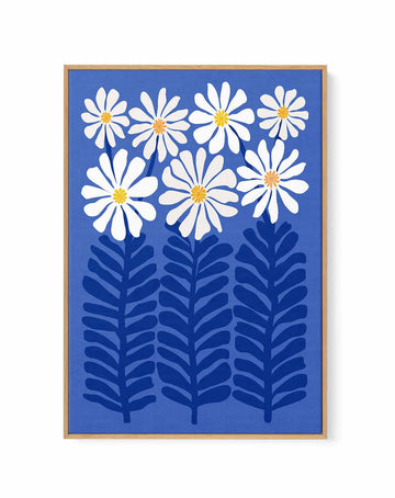 Summer Daisy Garden By Kristian Gallagher | Framed Canvas Art Print from Olive et Oriel where you can shop wallpaper and artworks online