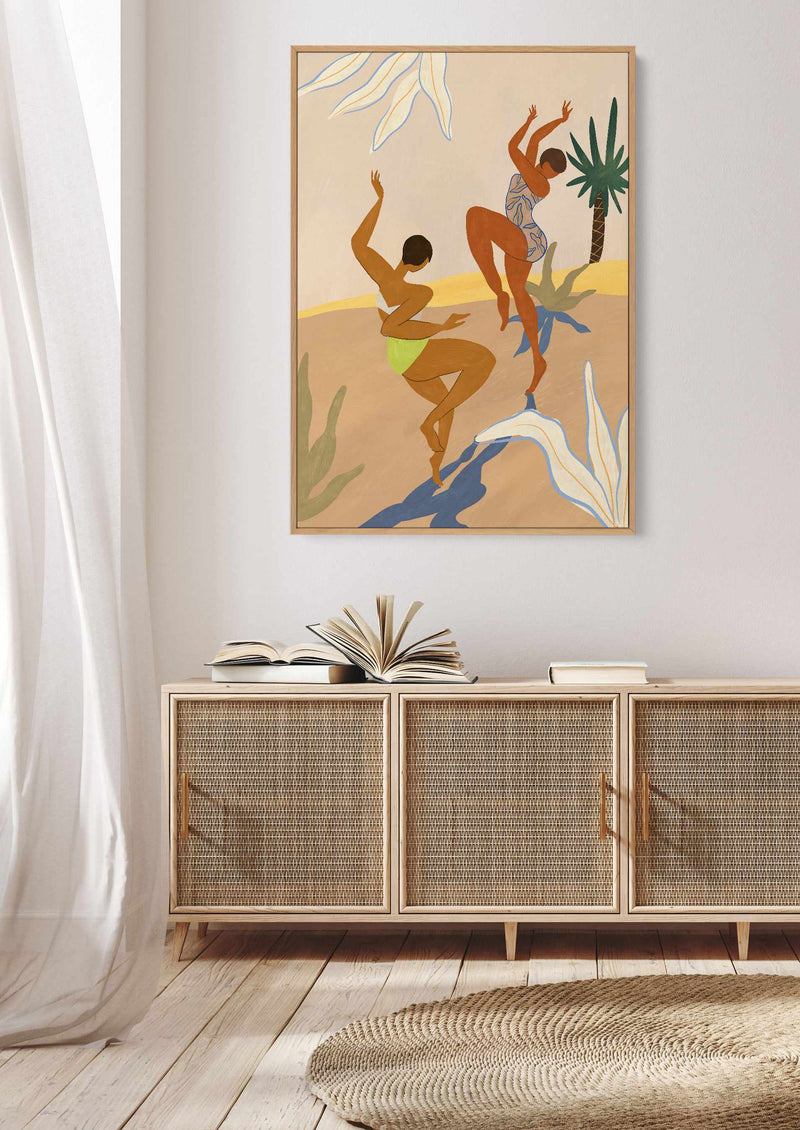 Summer Dance by Arty Guava | Framed Canvas Art Print